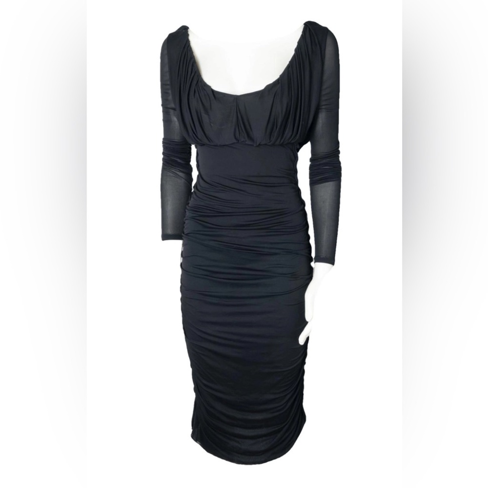 Gucci by Tom Ford black corset dress 38